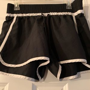Black & White Athletic Shorts